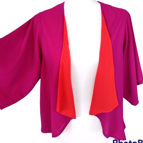 Forever21 Colorblock Dolman Sleeve Top - Size Medium - Picture 2 of 4